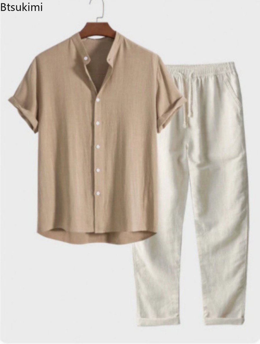 Men'S Fashion Outfits - 2026 Men's Fashion Solid Beach Two