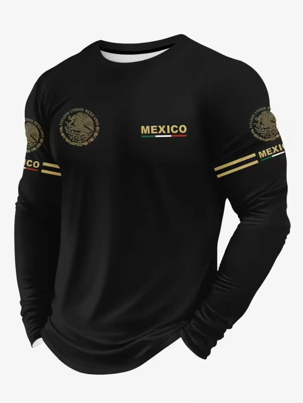 Men'S Fashion T Shirts - Men's Mexico Eagle Print T‑Shirt, Fashion