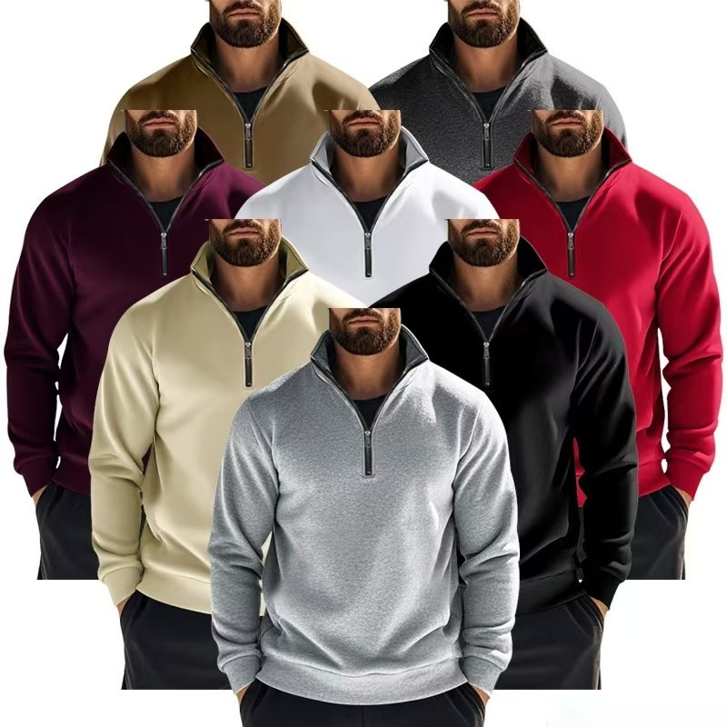 Mens Fashion Quarter Zip - Men Women Quarter Zip Pullover Sweatshirt