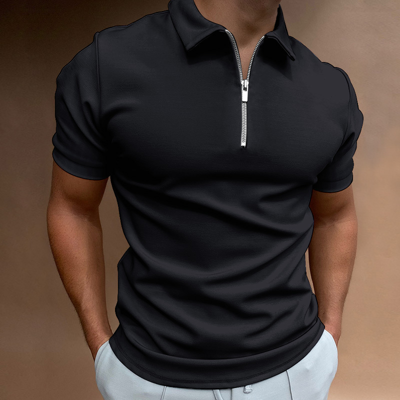 Mens Fashion Quarter Zip - Summer Men's Quarter Zip Short Sleeve