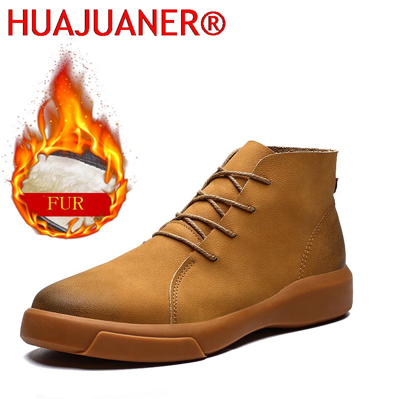 Men Fashion Vintage - Luxury Brand Winter Fur Warm Chelsea