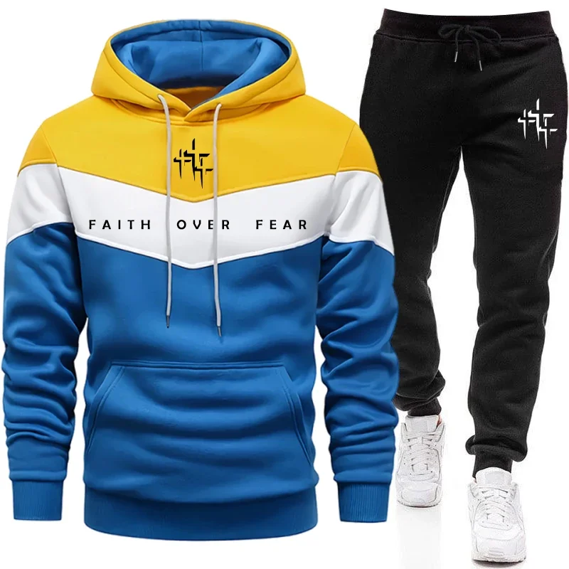 Faith Over Fear Men's Tracksui - огляд і ціна Men'S Fashion Trousers
