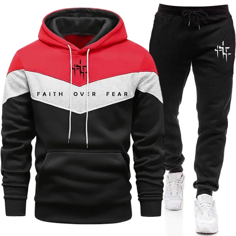 Faith Over Fear Men's Tracksui - огляд і ціна Men'S Fashion Trousers