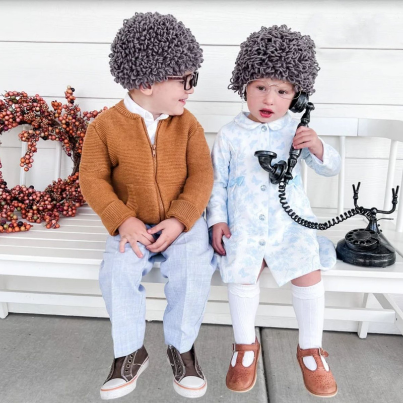 Cute Kids Boy Girl Old Lady Wo - огляд і ціна Beanie Winter Hat