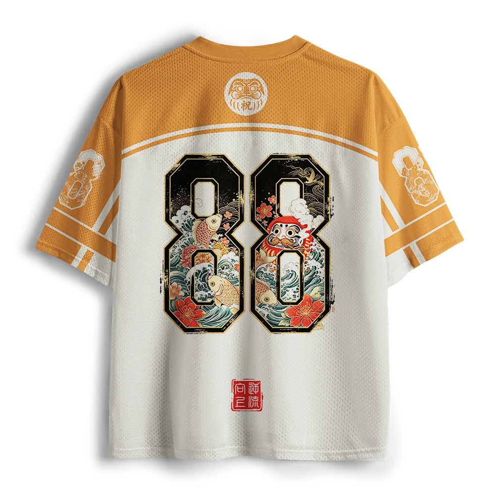 Dharma Koi Ukiyo-e  3D Print Q - огляд і ціна Men'S Fashion V Neck T Shirts