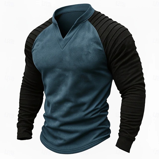 Vintage Distressed Henley Ragl - огляд і ціна Men Fashion Vintage