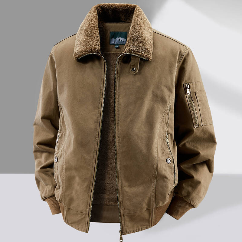 Men's Sherpa Lined Jacket Fall - огляд і ціна Sherpa Jacket Fleece