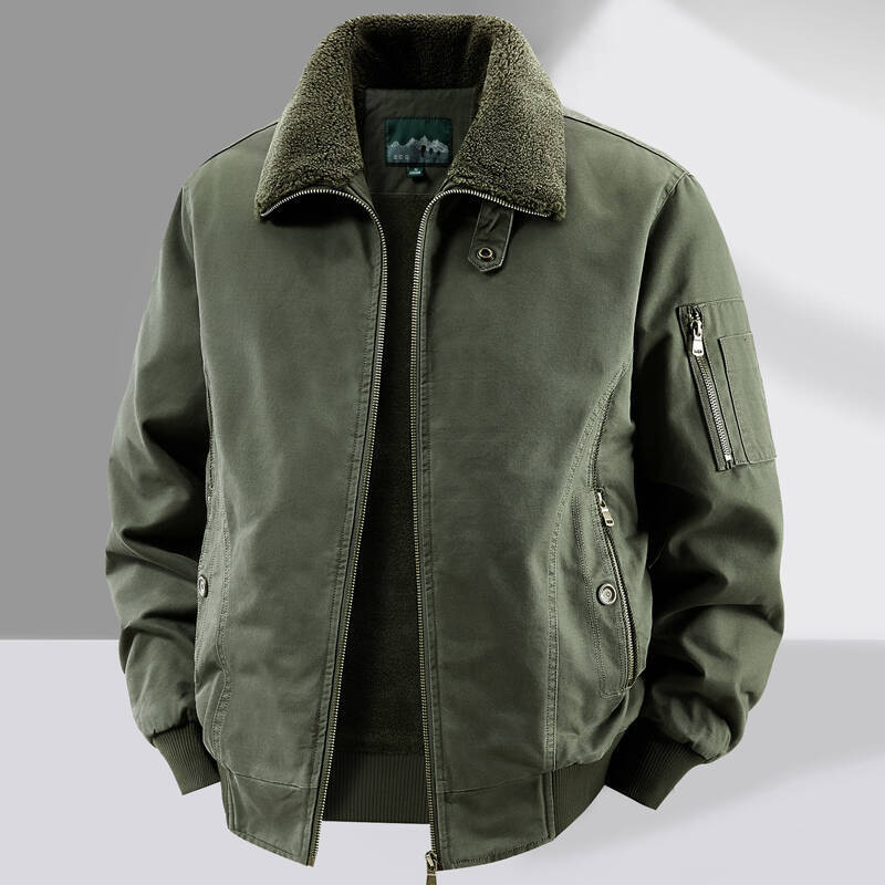 Men's Sherpa Lined Jacket Fall - огляд і ціна Sherpa Jacket Fleece