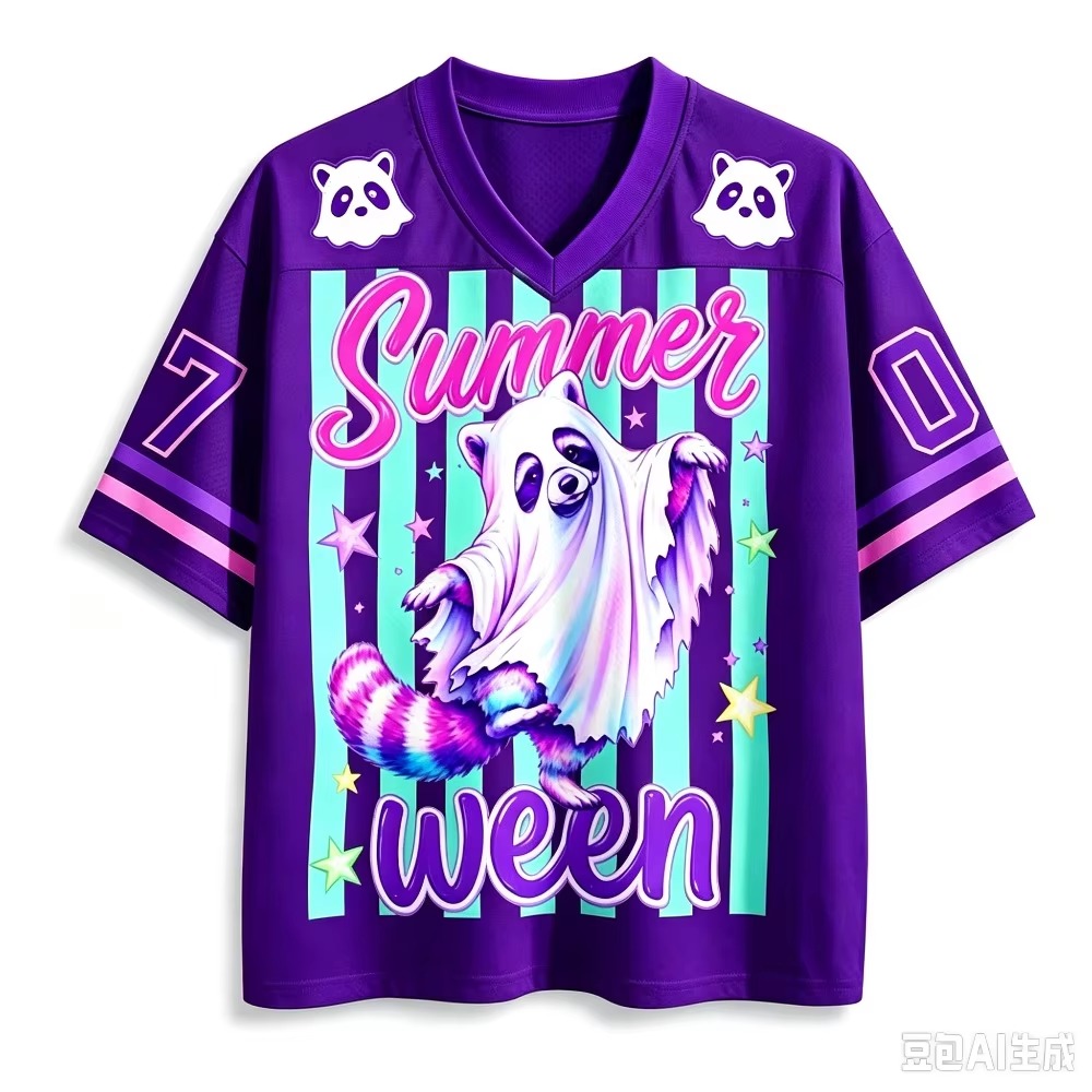 Y2K Summer Halloween Raccoon G - огляд і ціна Men'S Fashion V Neck T Shirts