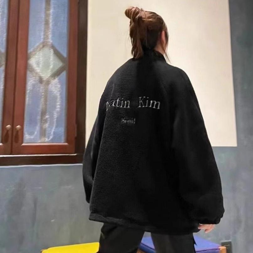 MATIN KIM Women Thick Sherpa F - огляд і ціна Sherpa Jacket Fleece