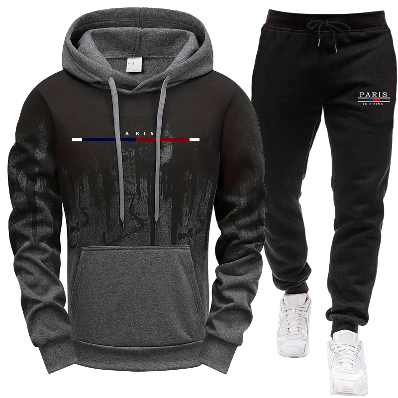 Men's Set/Hoodie/Pants Autumn  - огляд і ціна Men'S Fashion Trousers