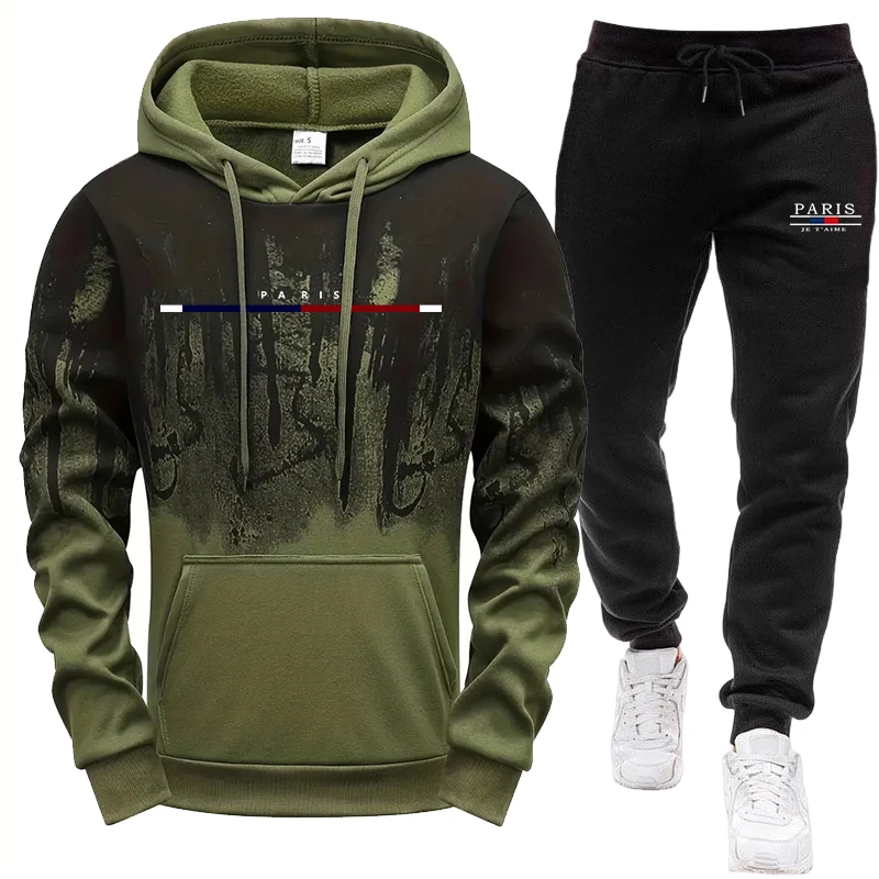 Men's Set/Hoodie/Pants Autumn  - огляд і ціна Men'S Fashion Trousers