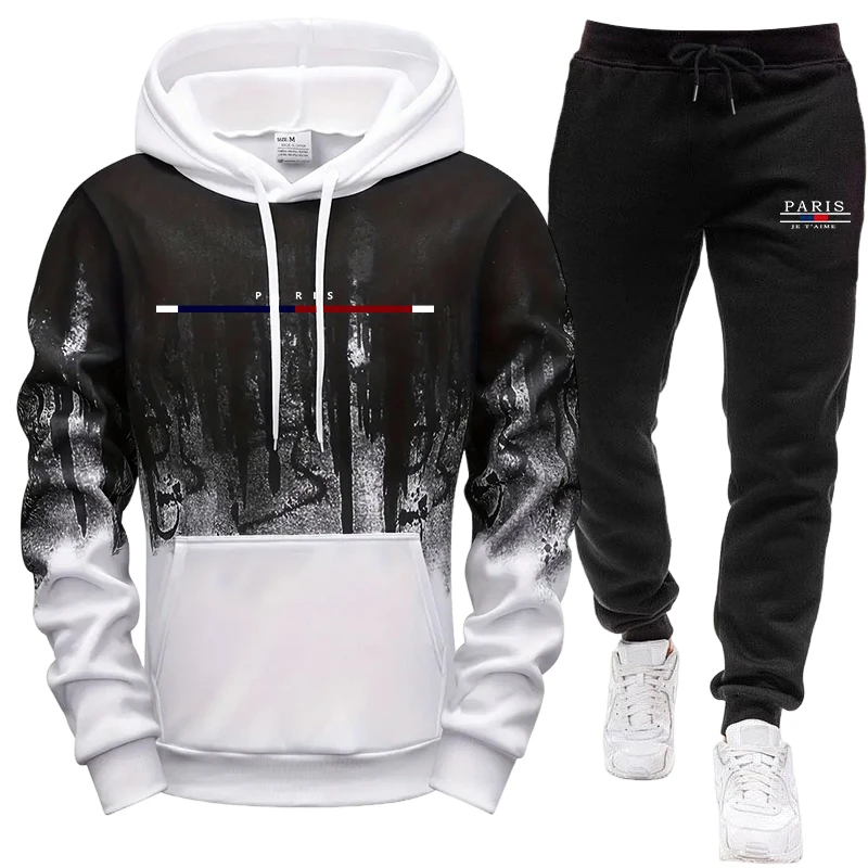 Men's Set/Hoodie/Pants Autumn  - огляд і ціна Men'S Fashion Trousers