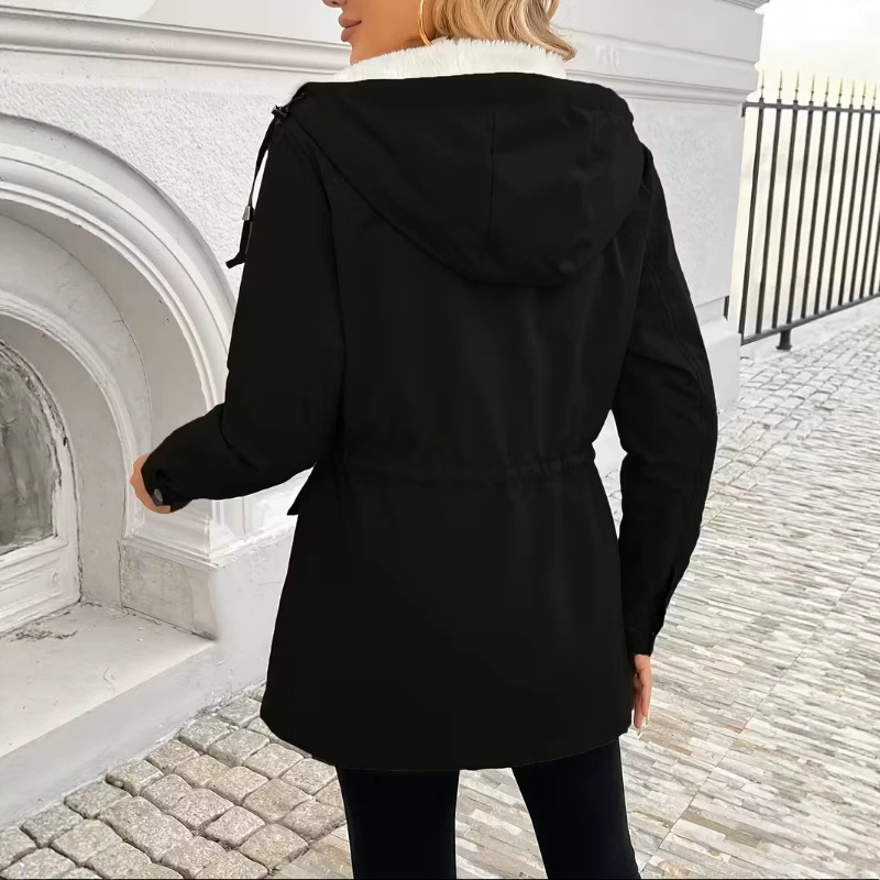 Women's Hooded Fleece Lined Ca - огляд і ціна Sherpa Jacket Fleece