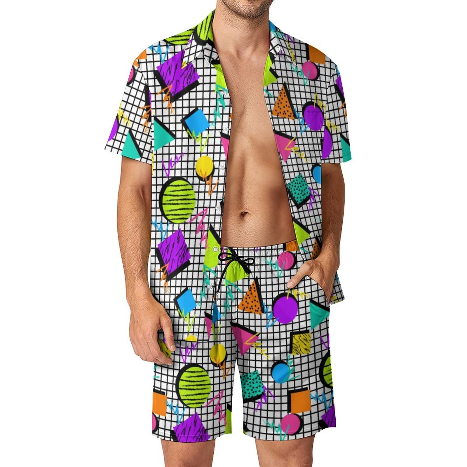 Summer Irregular Geometric 3D  - огляд і ціна Men'S Fashion Outfits