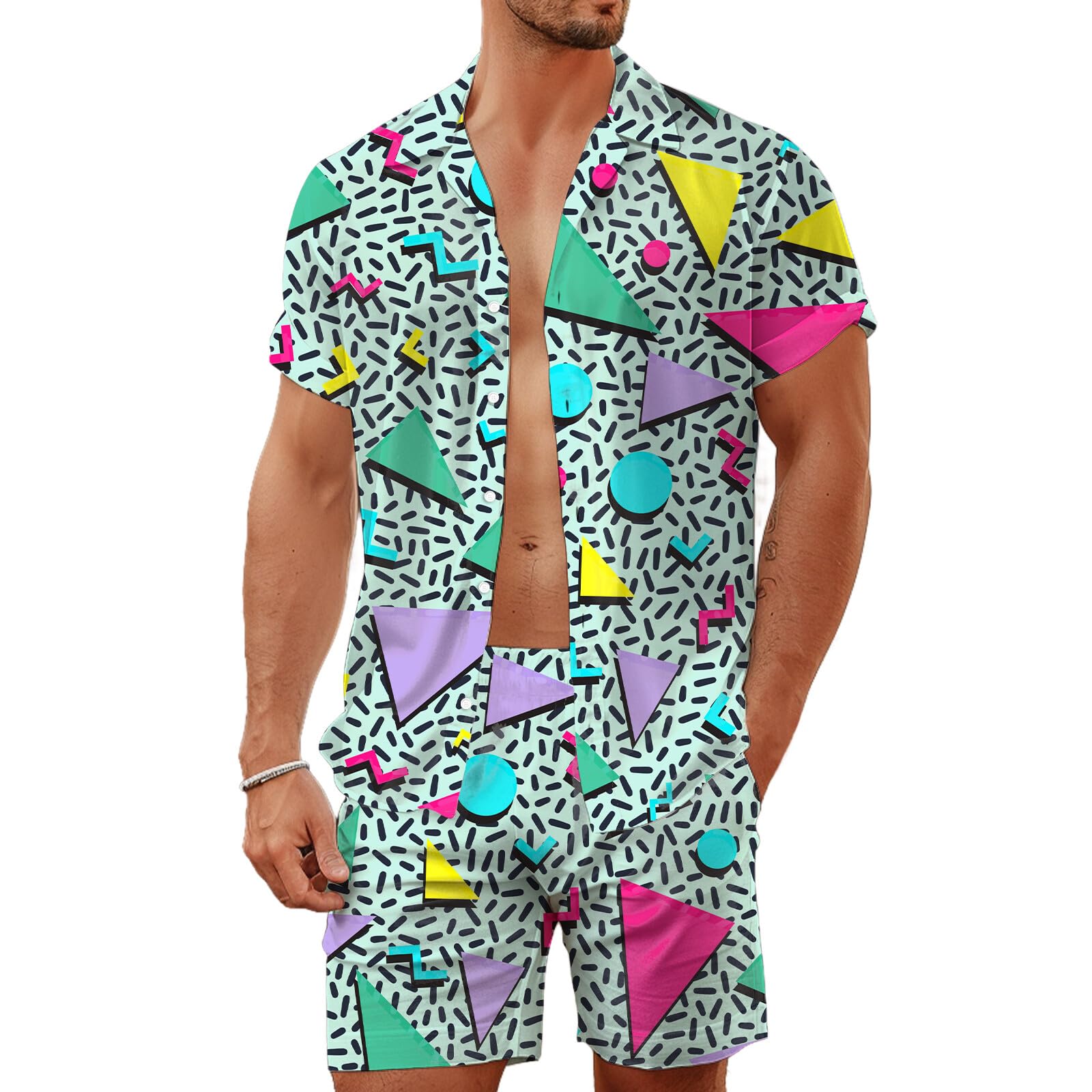 Summer Irregular Geometric 3D  - огляд і ціна Men'S Fashion Outfits