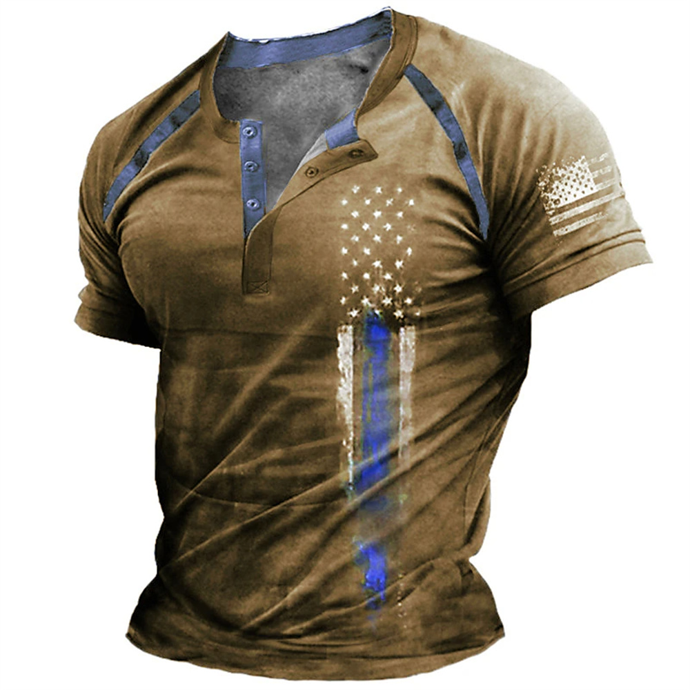 Funny 3D American Flag Print M - огляд і ціна Men Fashion Vintage