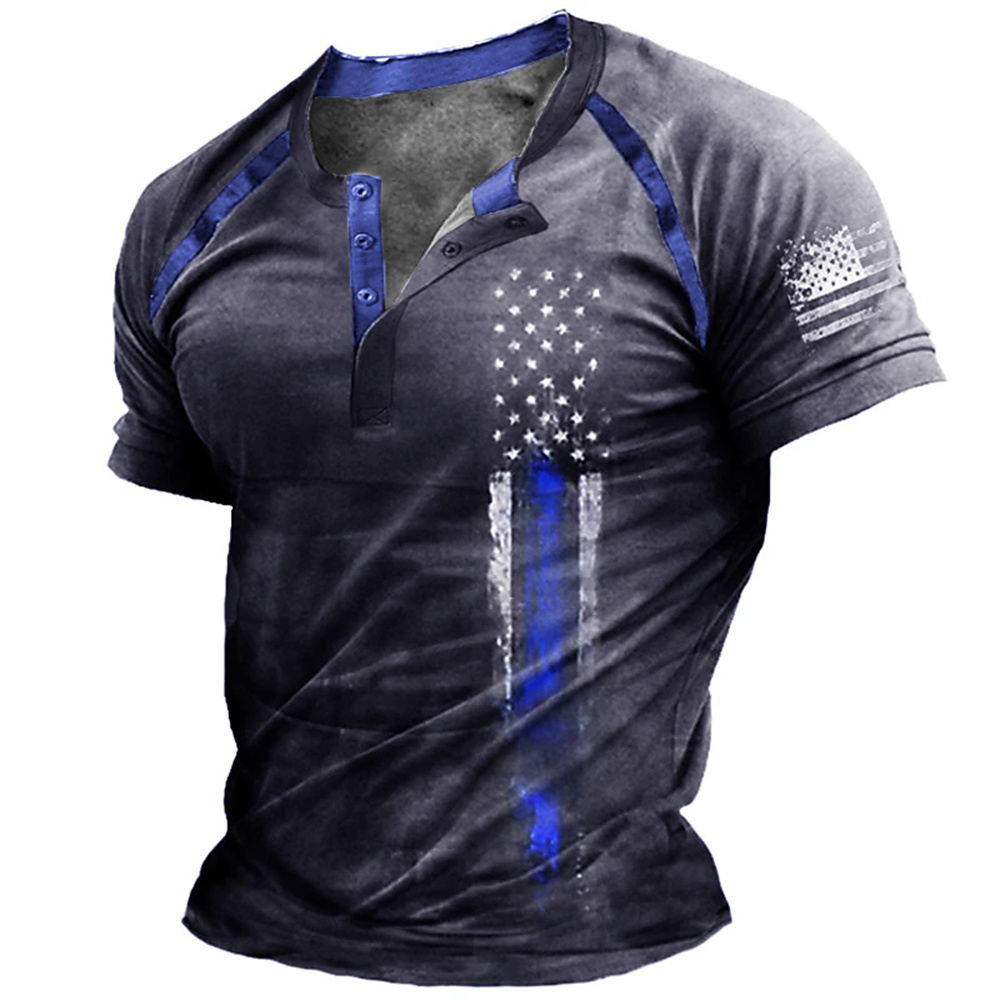 Funny 3D American Flag Print M - огляд і ціна Men Fashion Vintage