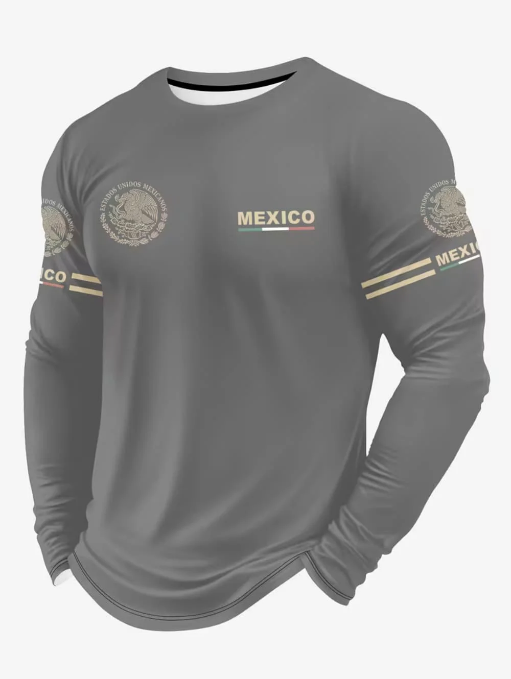 Men's Mexico Eagle Print T‑Shi - огляд і ціна Men'S Fashion T Shirts