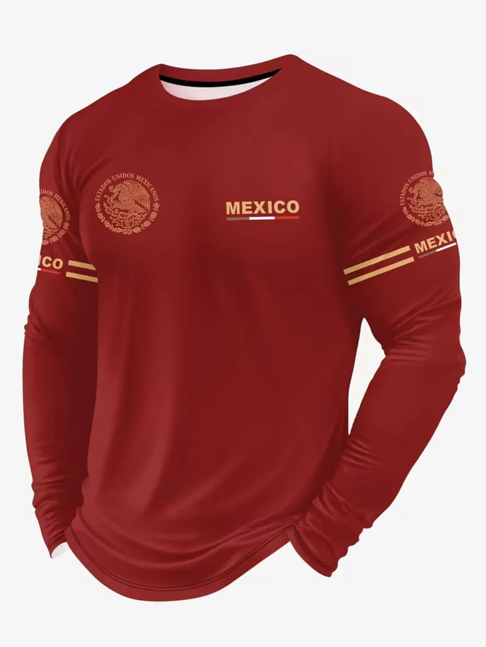 Men's Mexico Eagle Print T‑Shi - огляд і ціна Men'S Fashion T Shirts