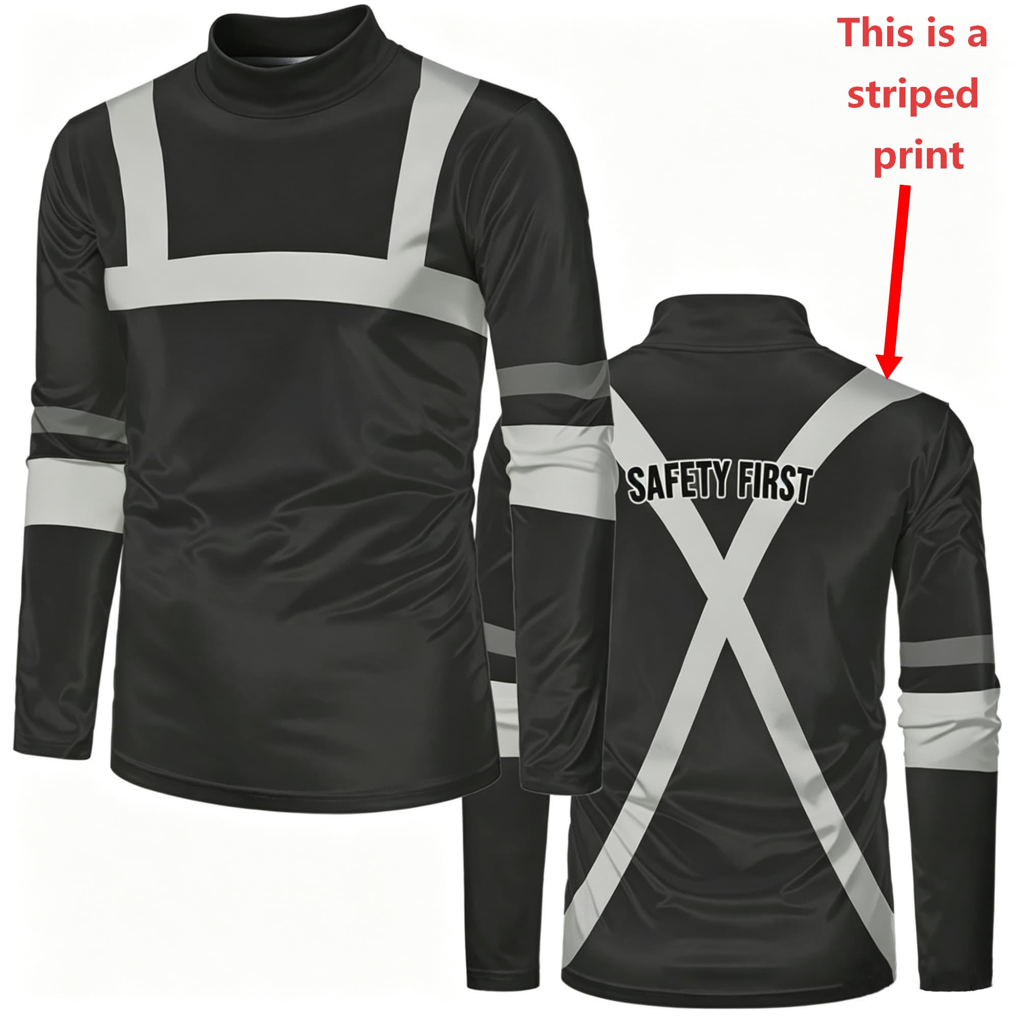 Men Mock Neck Long Sleeve T‑Sh - огляд і ціна Men'S Fashion T Shirts
