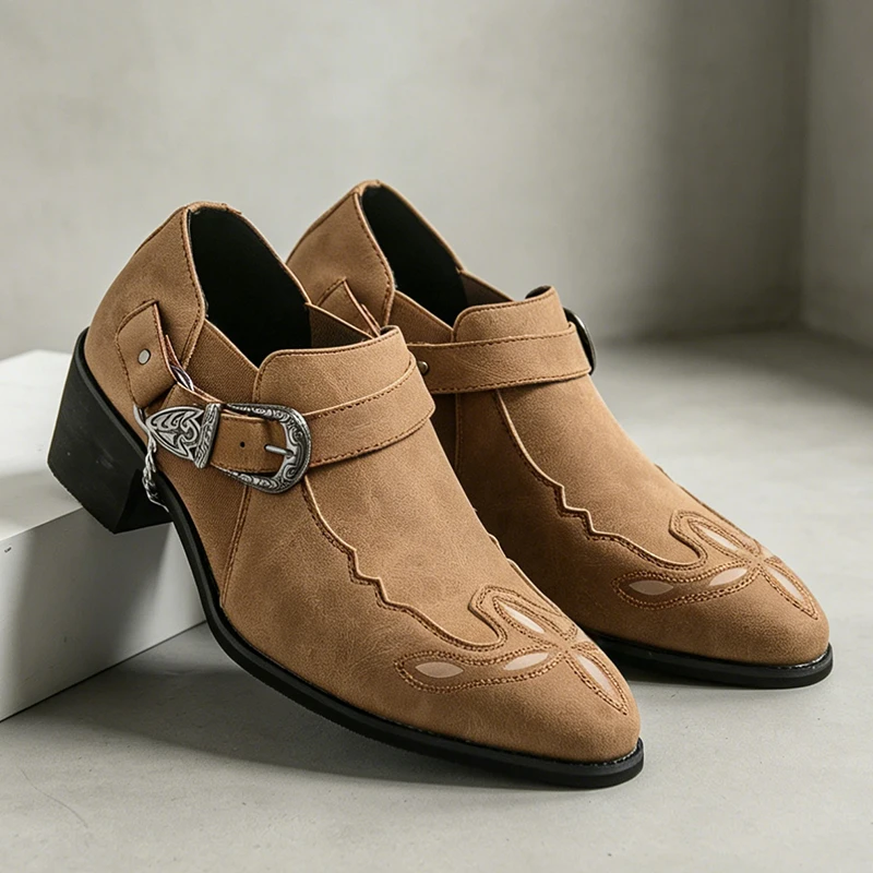 Men's Vintage Cowboy Boots Lea - огляд і ціна Men Fashion Vintage
