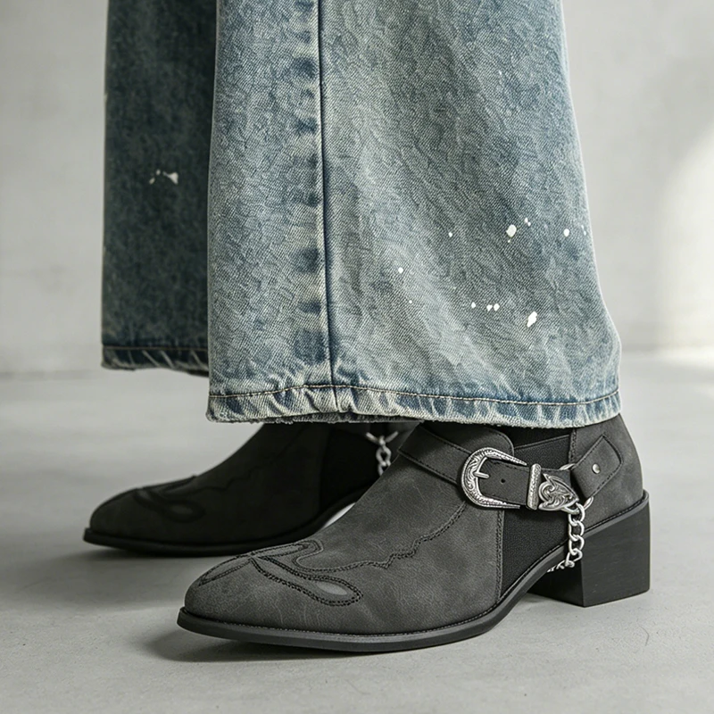 Men's Vintage Cowboy Boots Lea - огляд і ціна Men Fashion Vintage