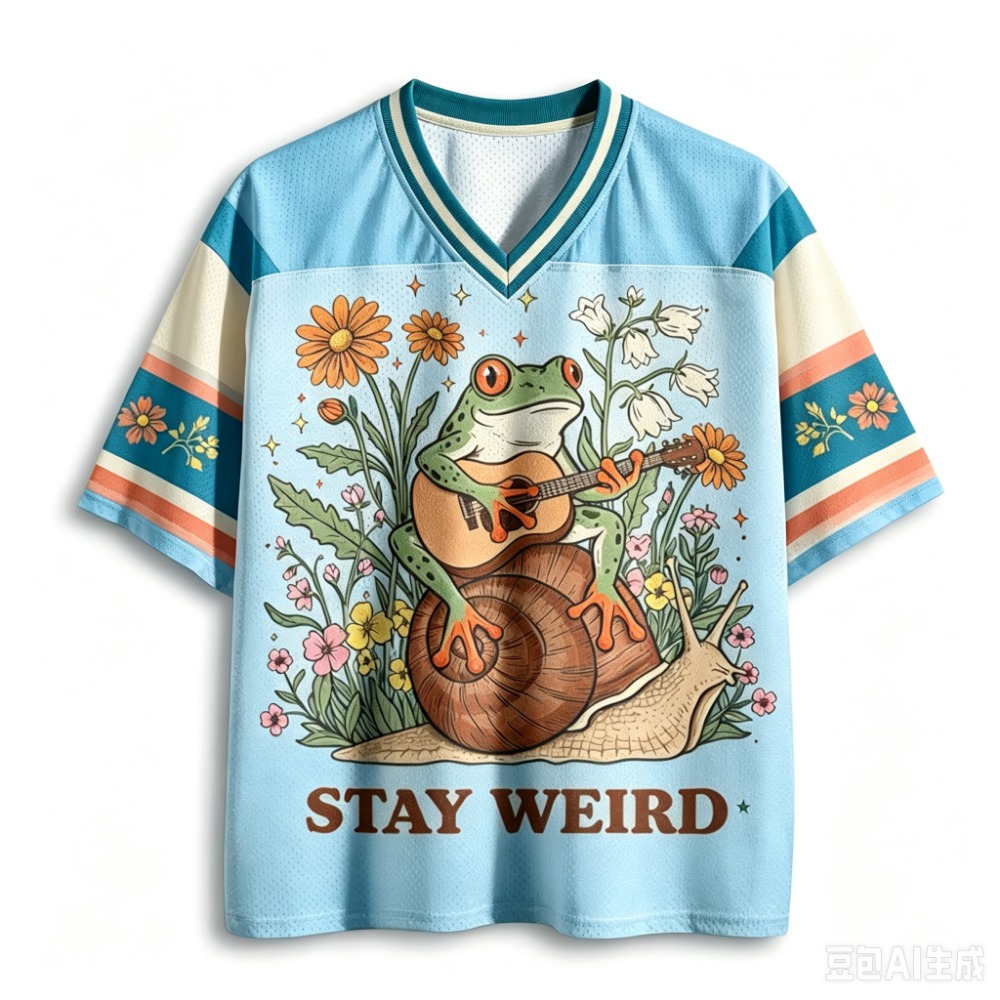 Frog and Snail Illustrations 3 - огляд і ціна Men'S Fashion V Neck T Shirts