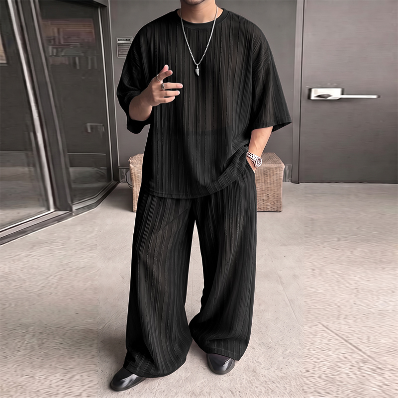 INCERUN Men's Sets Striped See - огляд і ціна Men'S Fashion Trousers