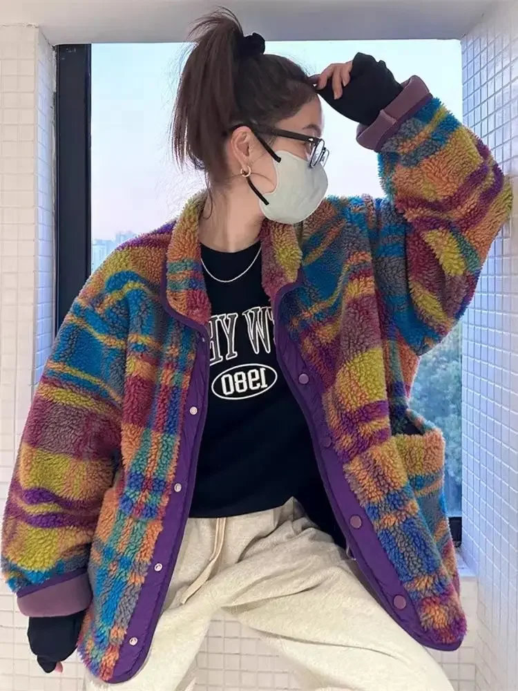 Women Coat Polar Fleece Plaid  - огляд і ціна Sherpa Jacket Fleece