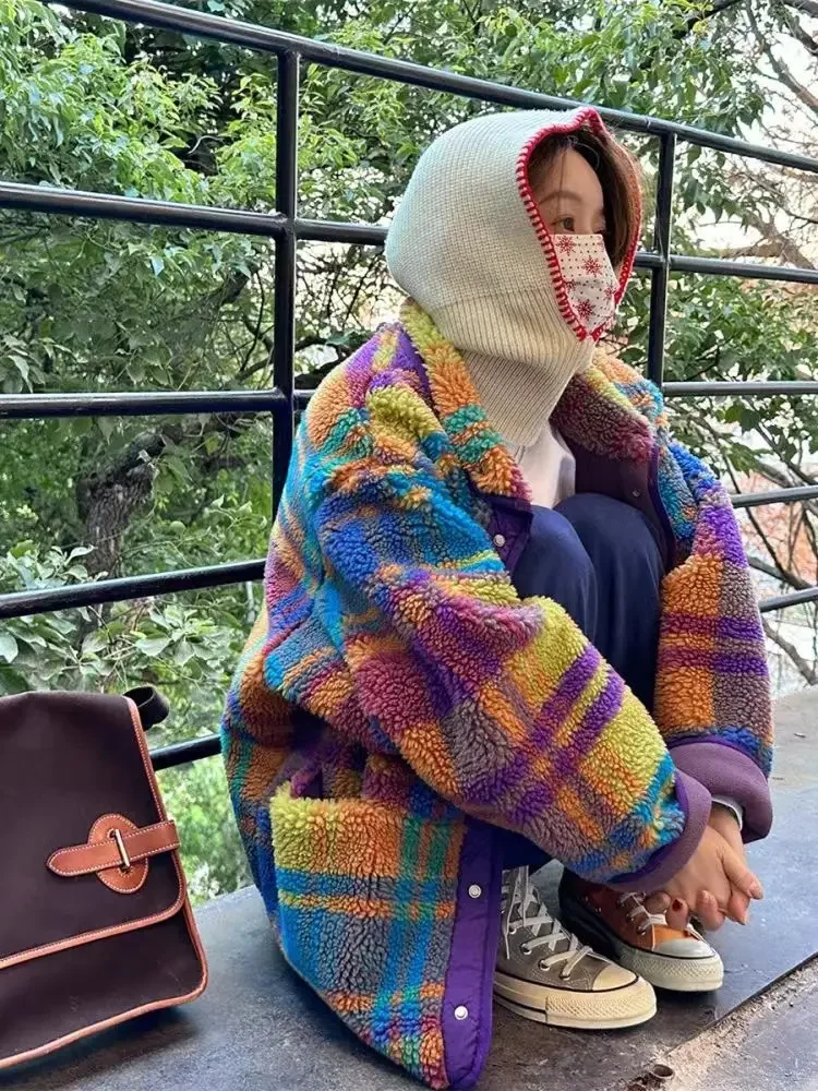 Women Coat Polar Fleece Plaid  - огляд і ціна Sherpa Jacket Fleece