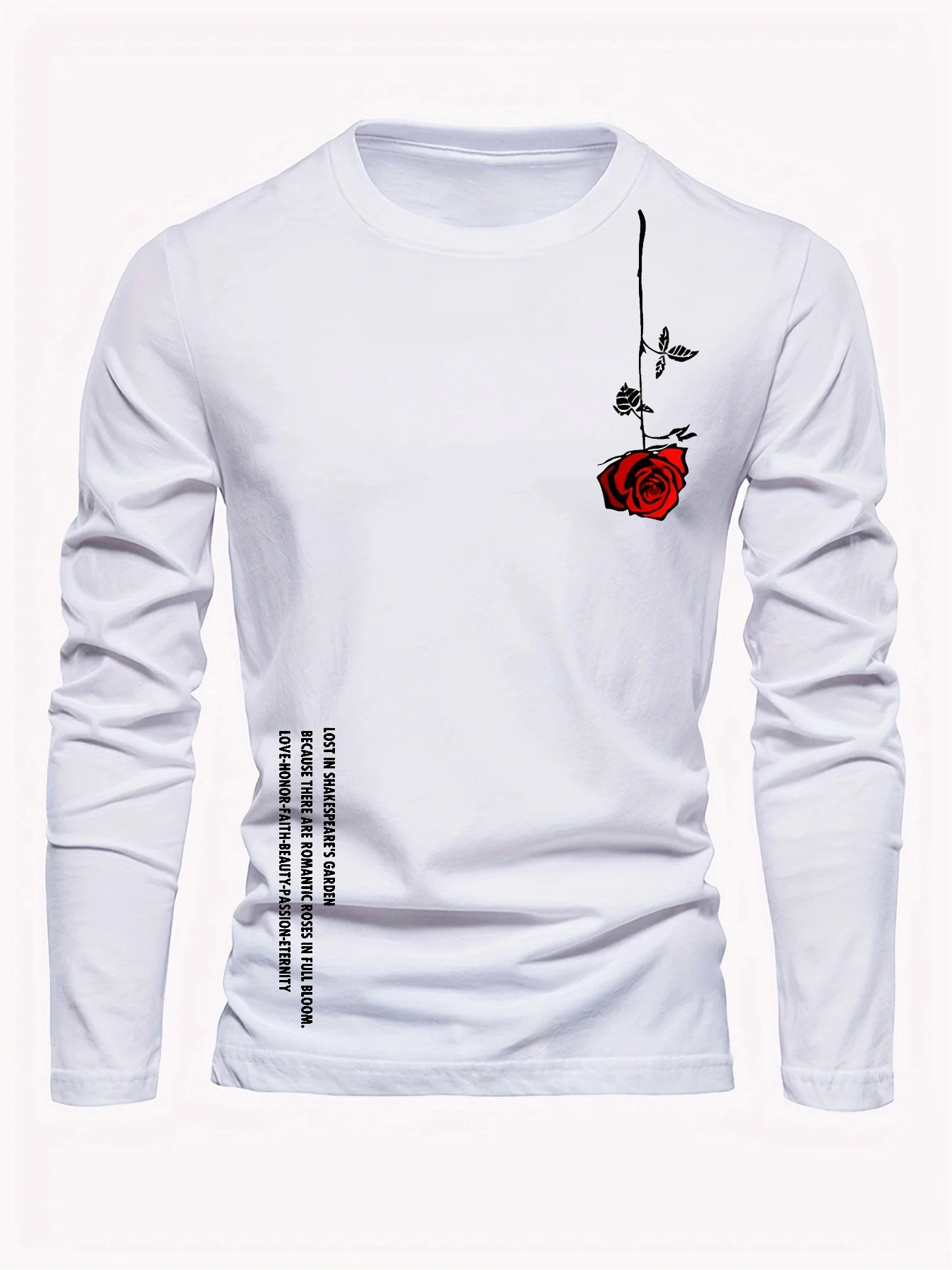 100% pure cotton men's long sl - огляд і ціна Men'S Fashion T Shirts