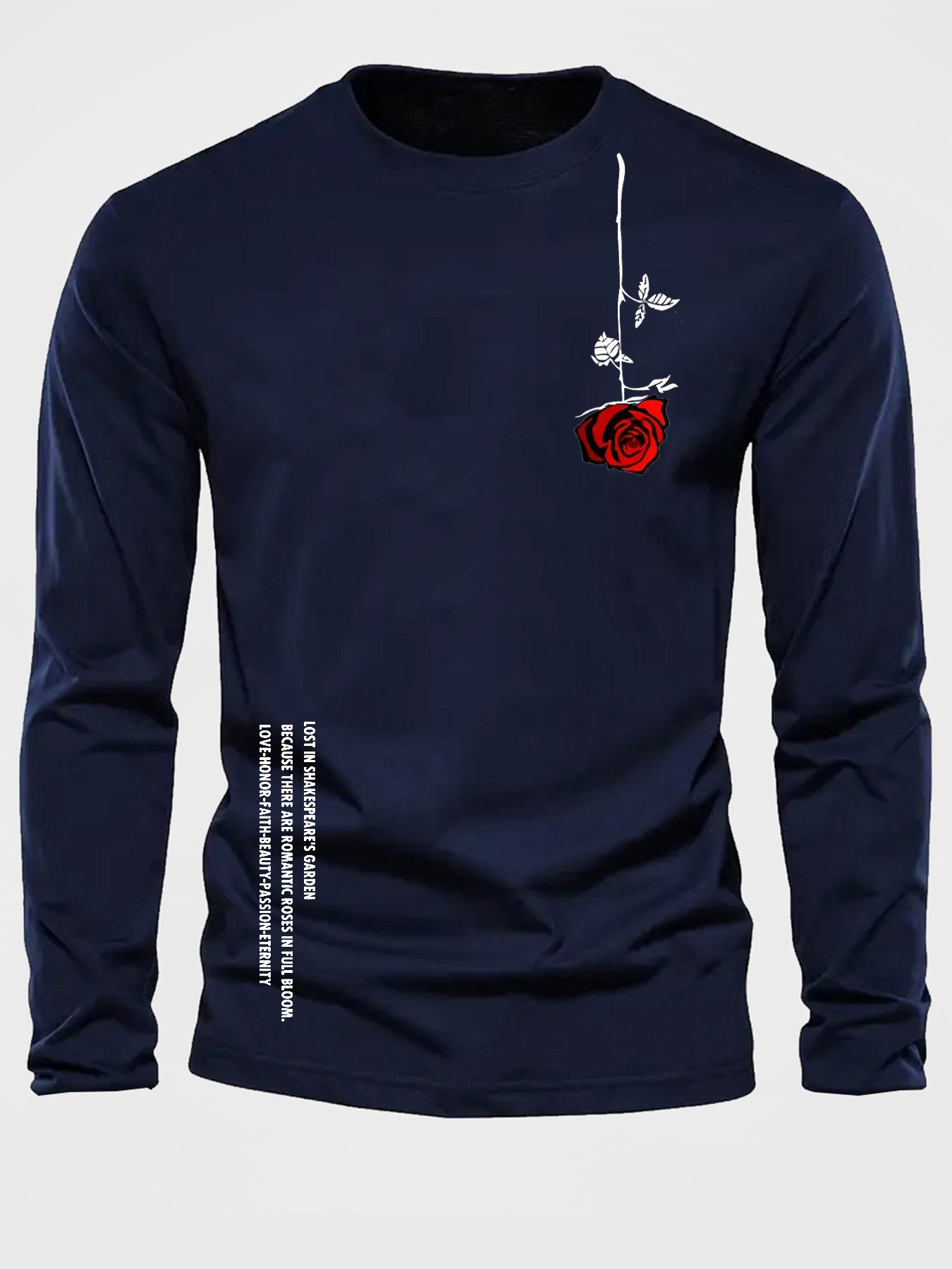 100% pure cotton men's long sl - огляд і ціна Men'S Fashion T Shirts