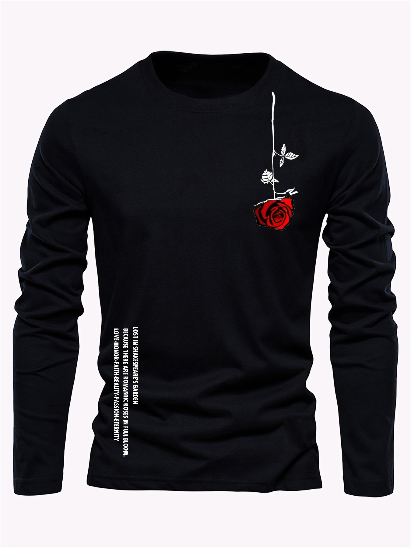 100% pure cotton men's long sl - огляд і ціна Men'S Fashion T Shirts