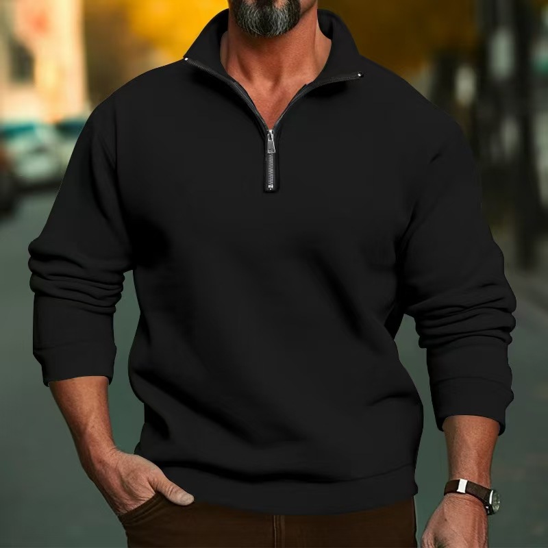Men Women Quarter Zip Pullover - огляд і ціна Mens Fashion Quarter Zip