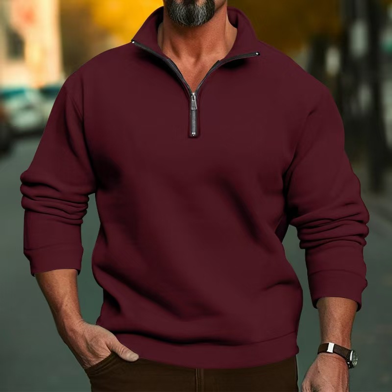 Men Women Quarter Zip Pullover - огляд і ціна Mens Fashion Quarter Zip