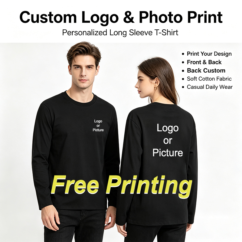 Customized Cotton Long Sleeve  - огляд і ціна Men'S Fashion T Shirts