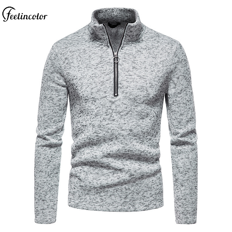 Men Heathered Gray Quarter Zip - огляд і ціна Mens Fashion Quarter Zip